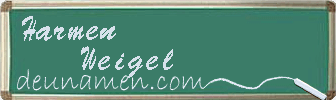 Harmen Weigel Visitenkarte